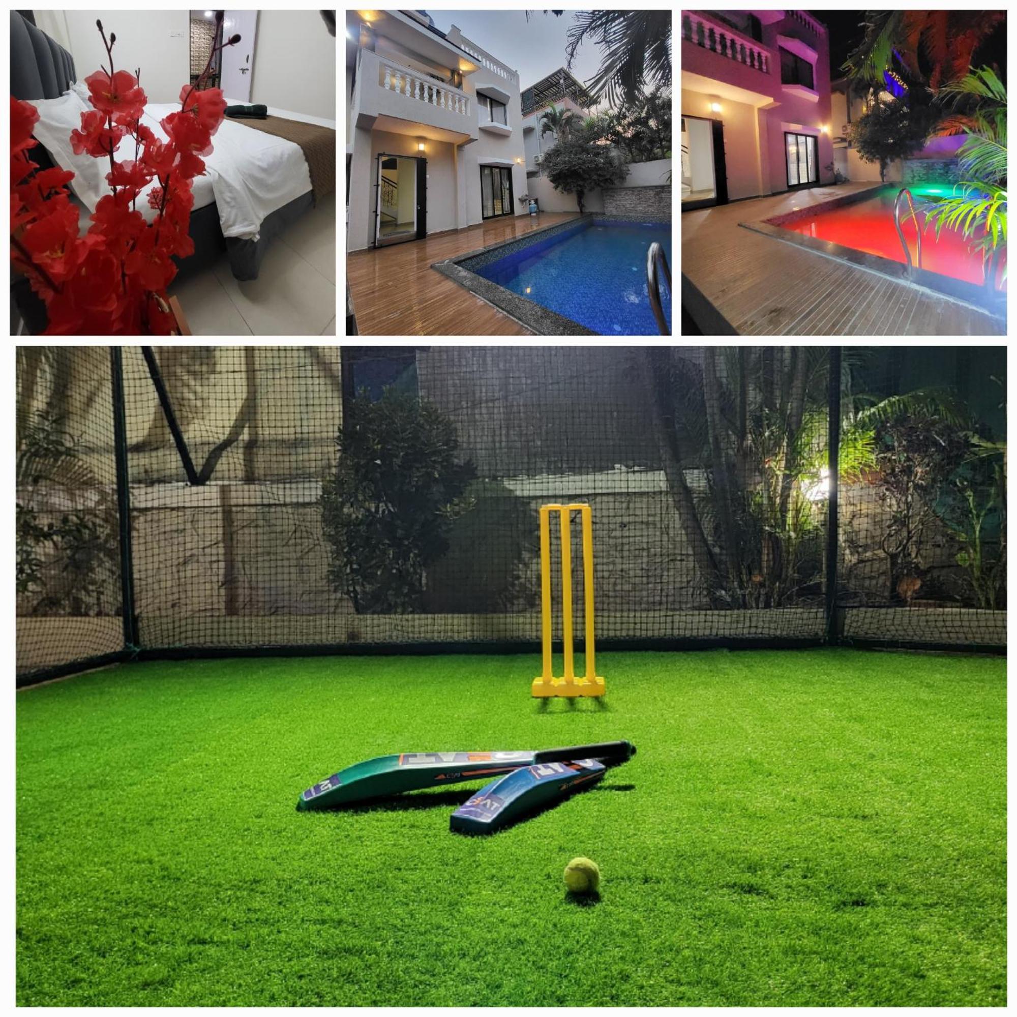 The Perfect Stays Para Disco Big Pool Cricket Turf Villa Лонавала Экстерьер фото